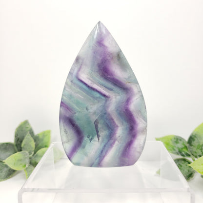 Rainbow Fluorite Flame for Clarity, Balance and Creative Inspiration