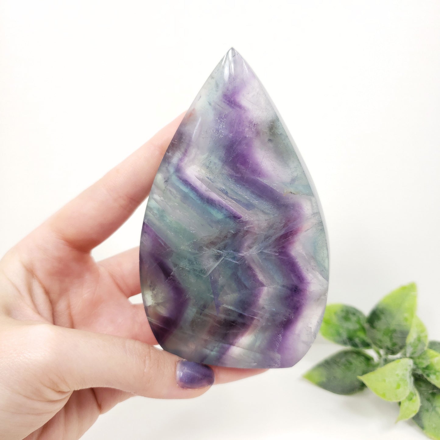 Rainbow Fluorite Flame for Clarity, Balance and Creative Inspiration