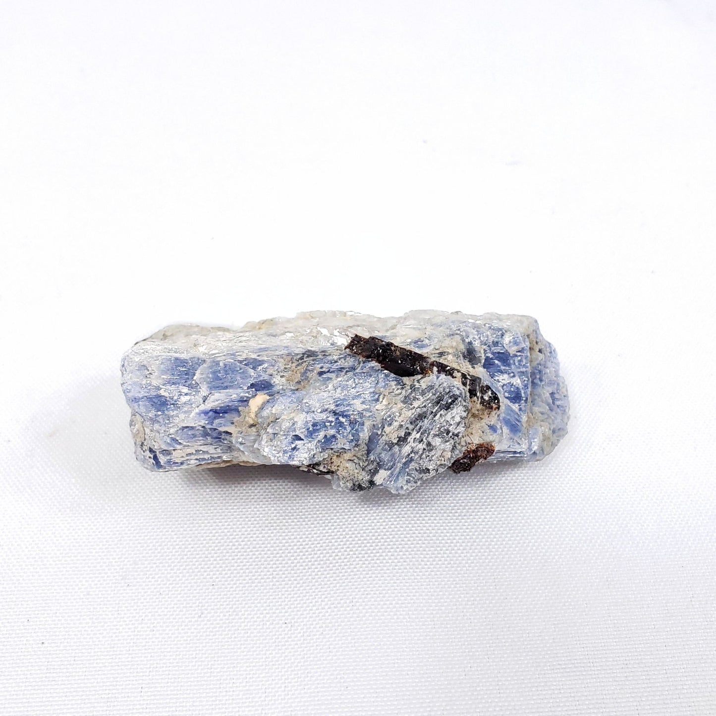 Small Raw Blue Kyanite with Garnet