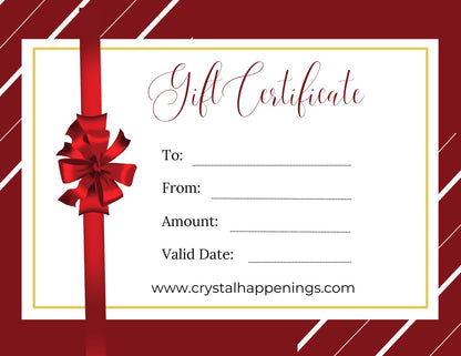 Crystal Gift Card – Instant Electronic Gift Certificate