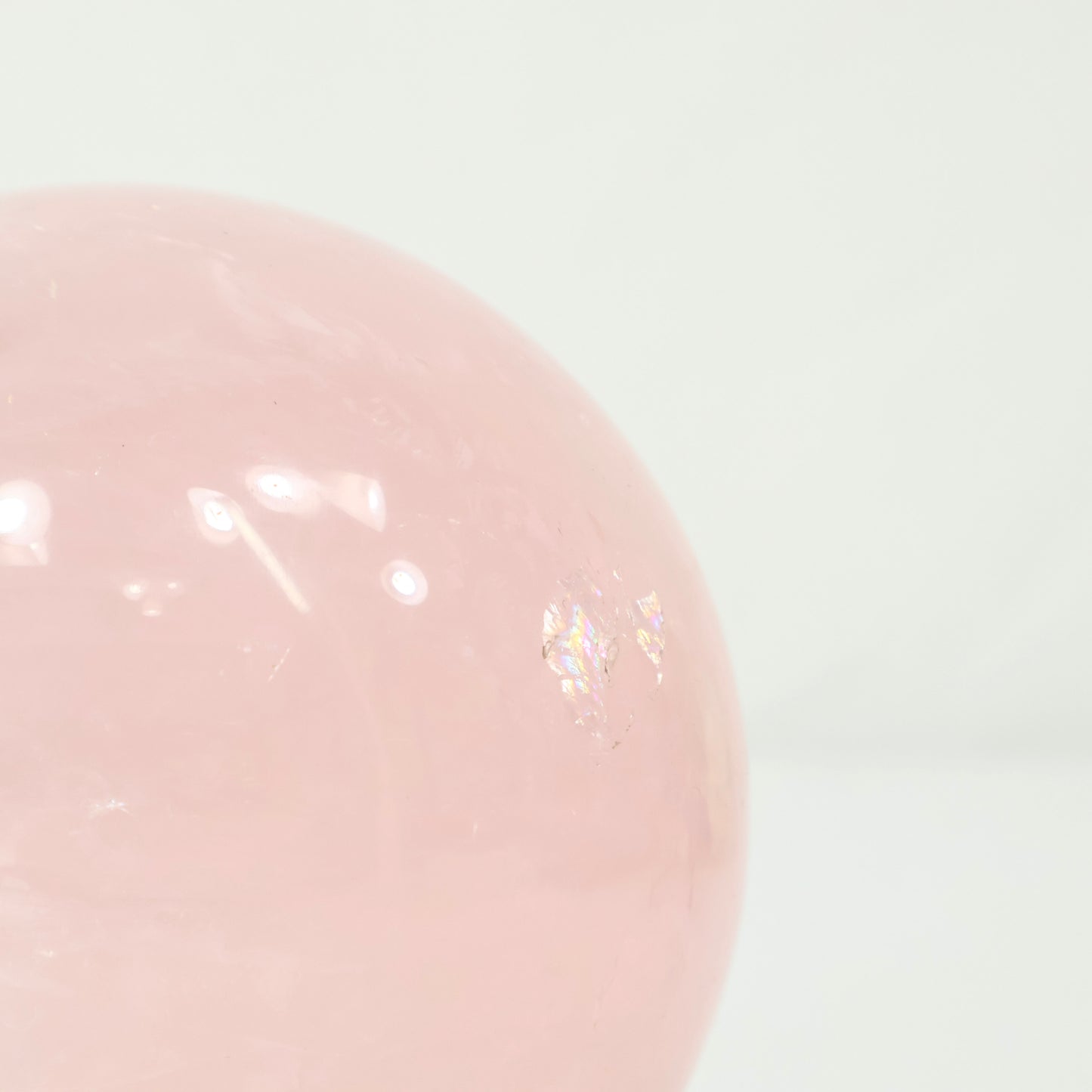 A+ Rose Quartz 85mm Sphere