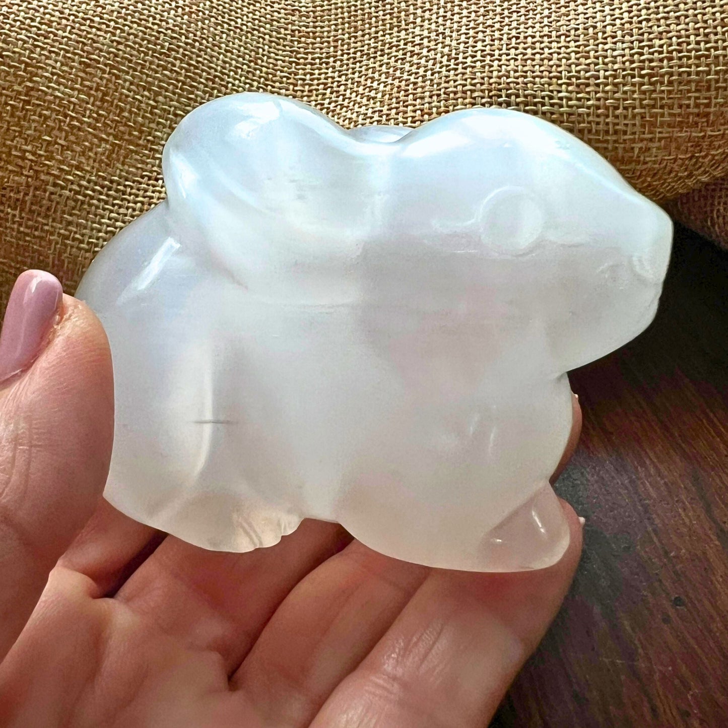 Selenite Crystal Bunny