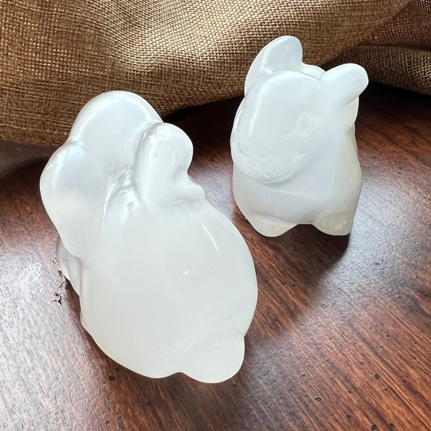 Selenite Crystal Bunny