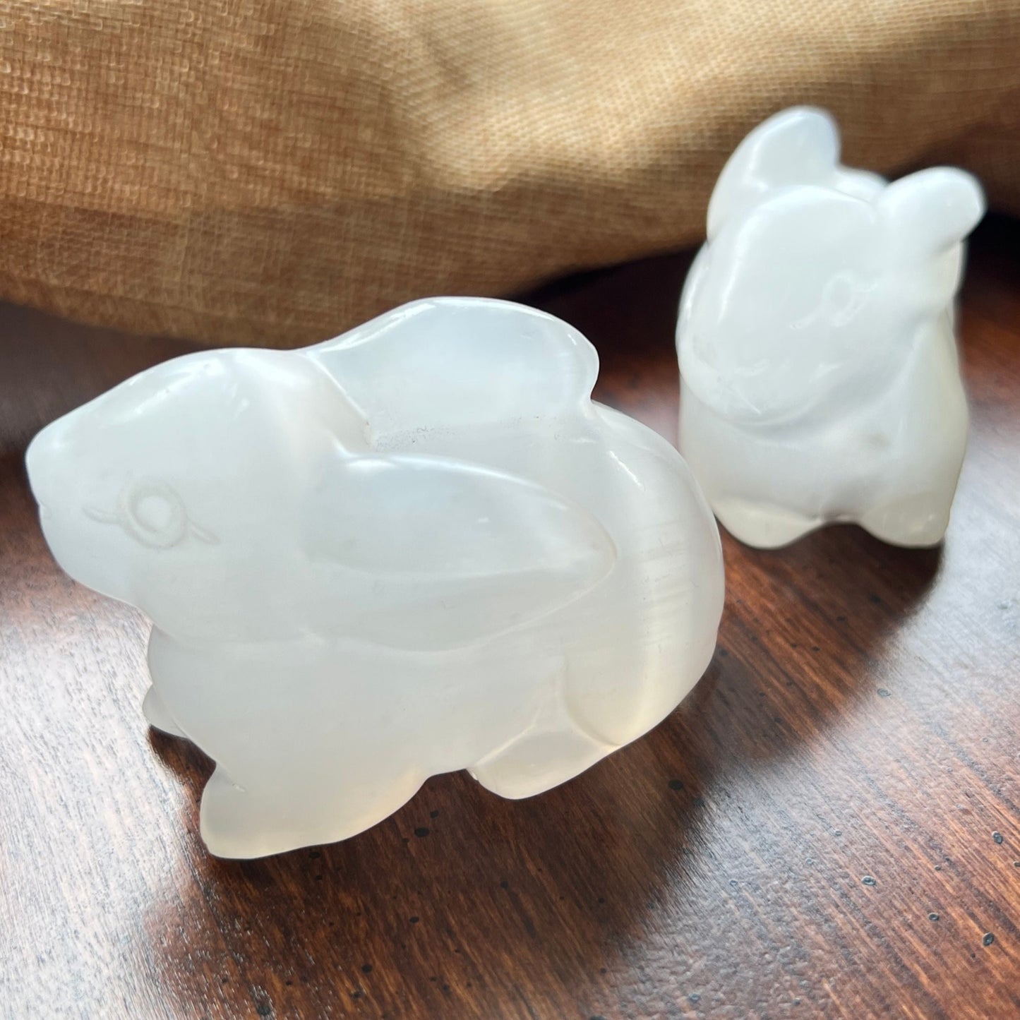 Selenite Crystal Bunny