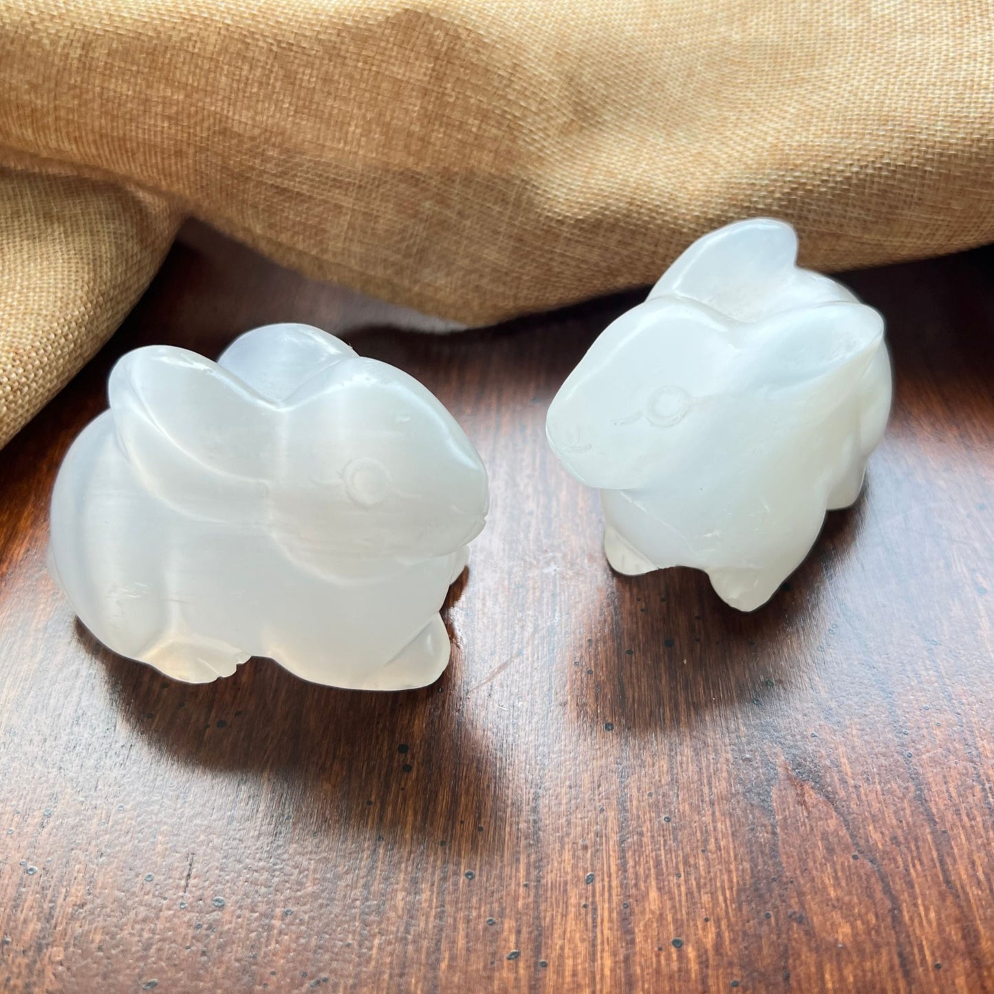 Selenite Crystal Bunny