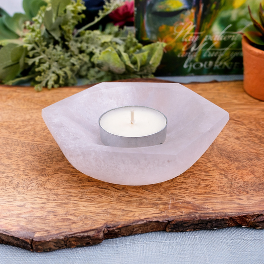 Small Selenite Hexagon Bowl for Jewelry and Calm Space
