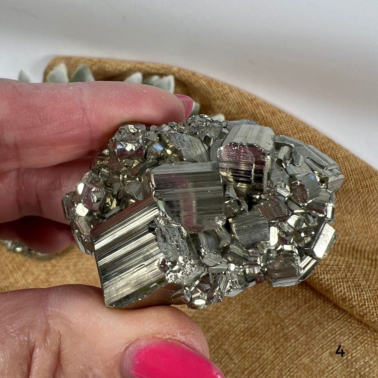 Small Natural Pyrite Cluster – Protection, Confidence & Prosperity