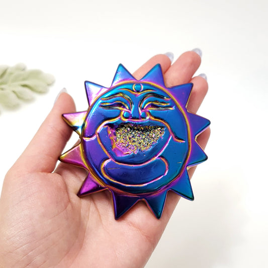 Titanium Druzy Agate Sun – Joy, Vitality & Radiant Protection