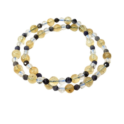 Citrine, Tanzanite and Topaz Bracelet for Optimism and Clarity