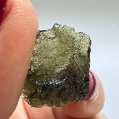 Authentic Chlum Moldavite Crystal – 2.13g Natural Czech Tektite