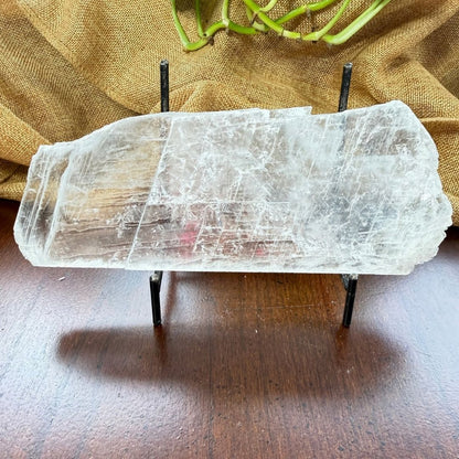 Raw Selenite Slab | Natural Crystal for Cleansing &amp; Charging