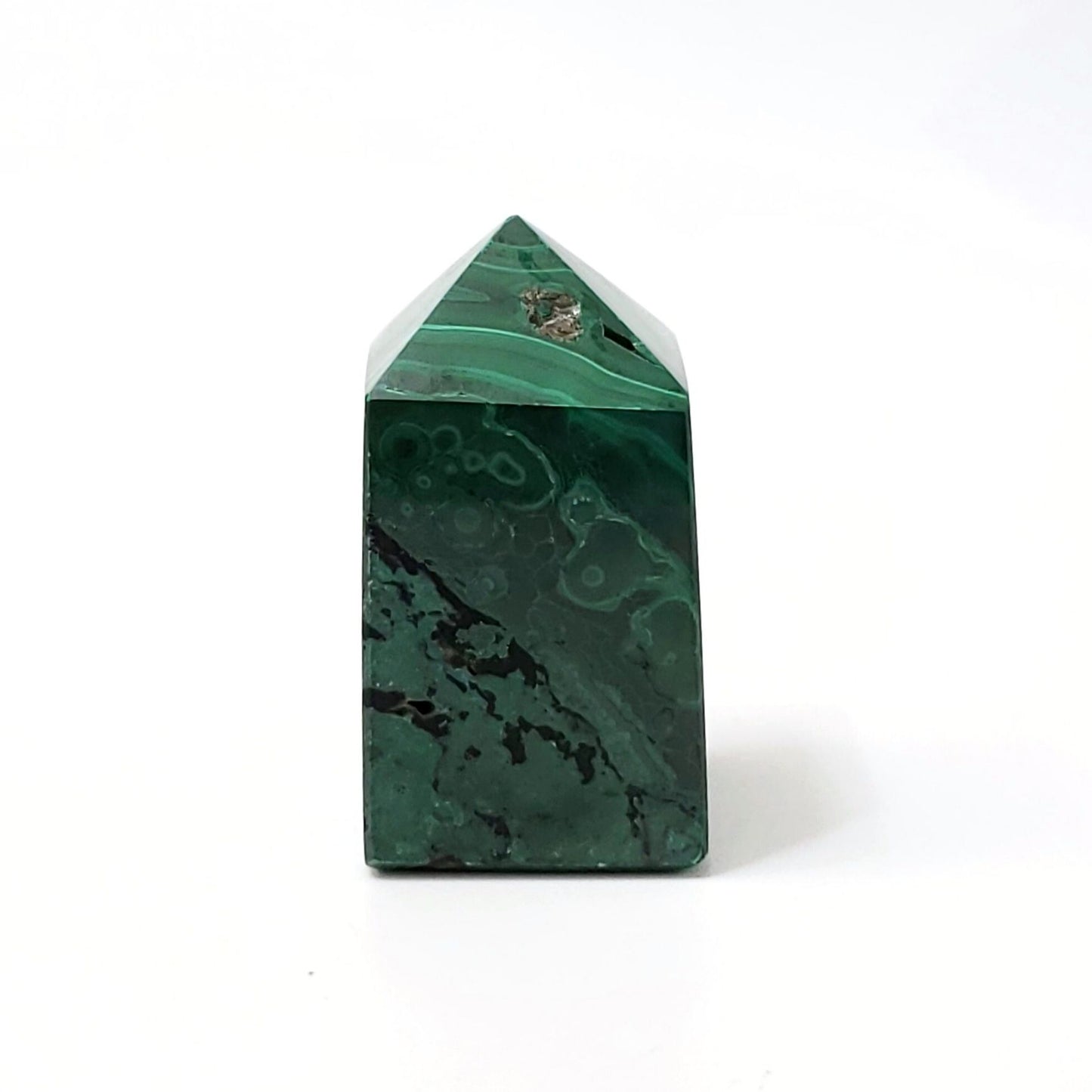 Malachite Crystal Point for Emotional Healing, Protection & Transformation