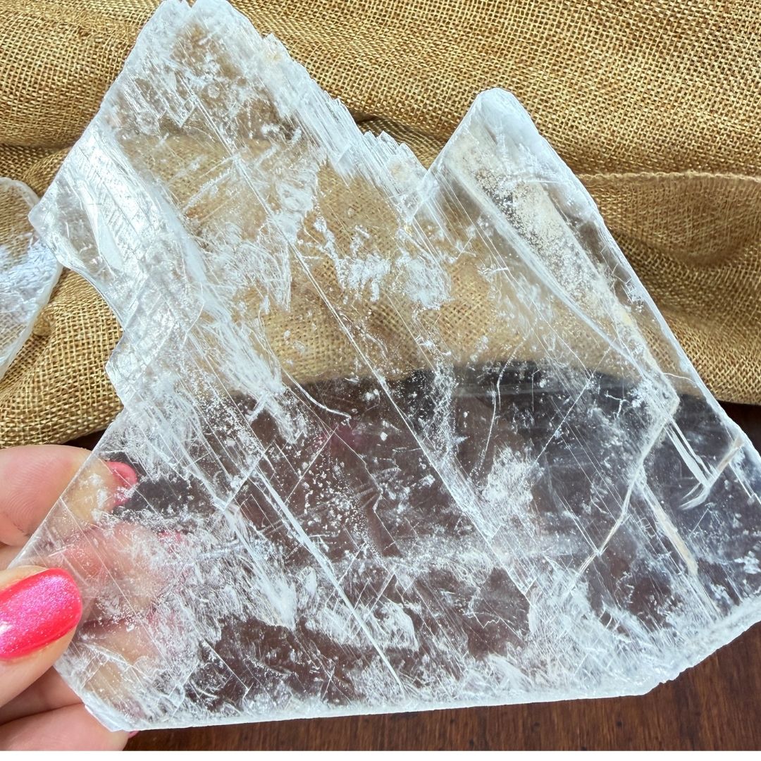 Natural Selenite Sheet | Crystal for Cleansing, Clarity and Calm