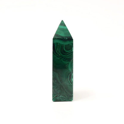Malachite Crystal Point for Transformation, Protection & Heart Chakra Healing
