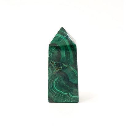 Malachite Crystal Point for Transformation, Protection & Heart Chakra Healing