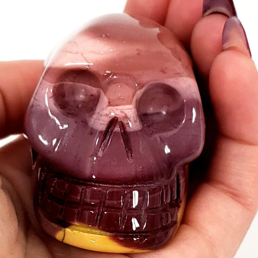 Pink Mookaite Jasper Skull - A Blend of Beauty and Spiritual Power
