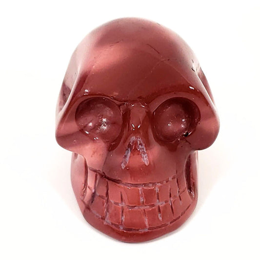 Pink Mookaite Jasper Skull – A Harmonious Blend of Elegance and Empowerment