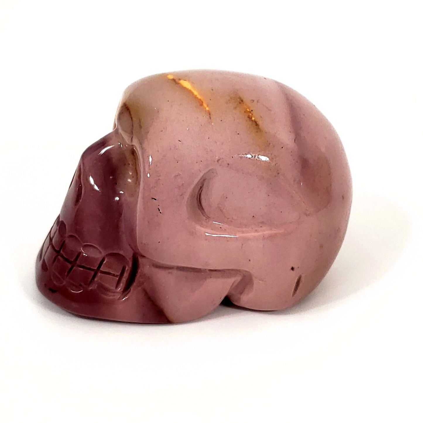 Pink Mookaite Jasper Skull - A Blend of Beauty and Spiritual Power