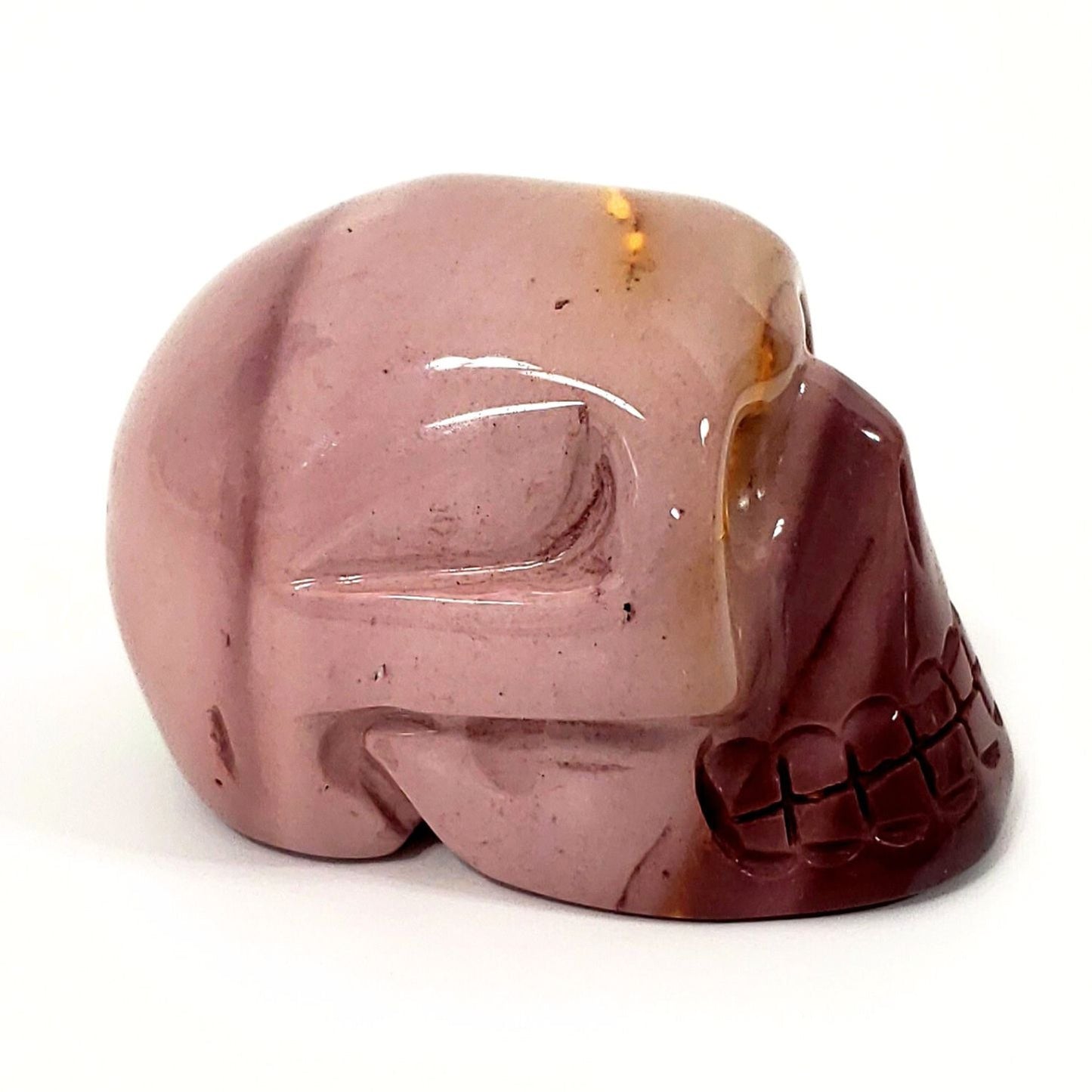Pink Mookaite Jasper Skull - A Blend of Beauty and Spiritual Power