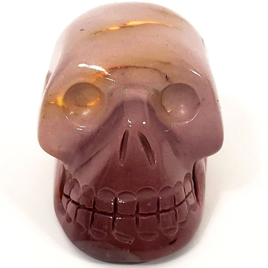 Pink Mookaite Jasper Skull - A Blend of Beauty and Spiritual Power