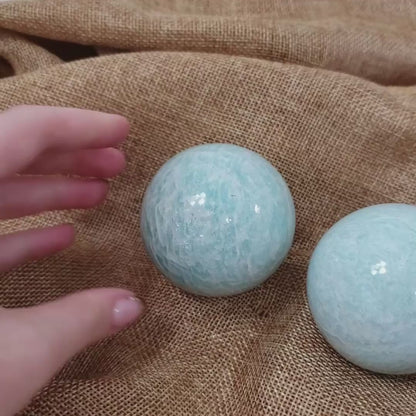 Amazonite Sphere for Self-Trust, Calm and Clear Communication