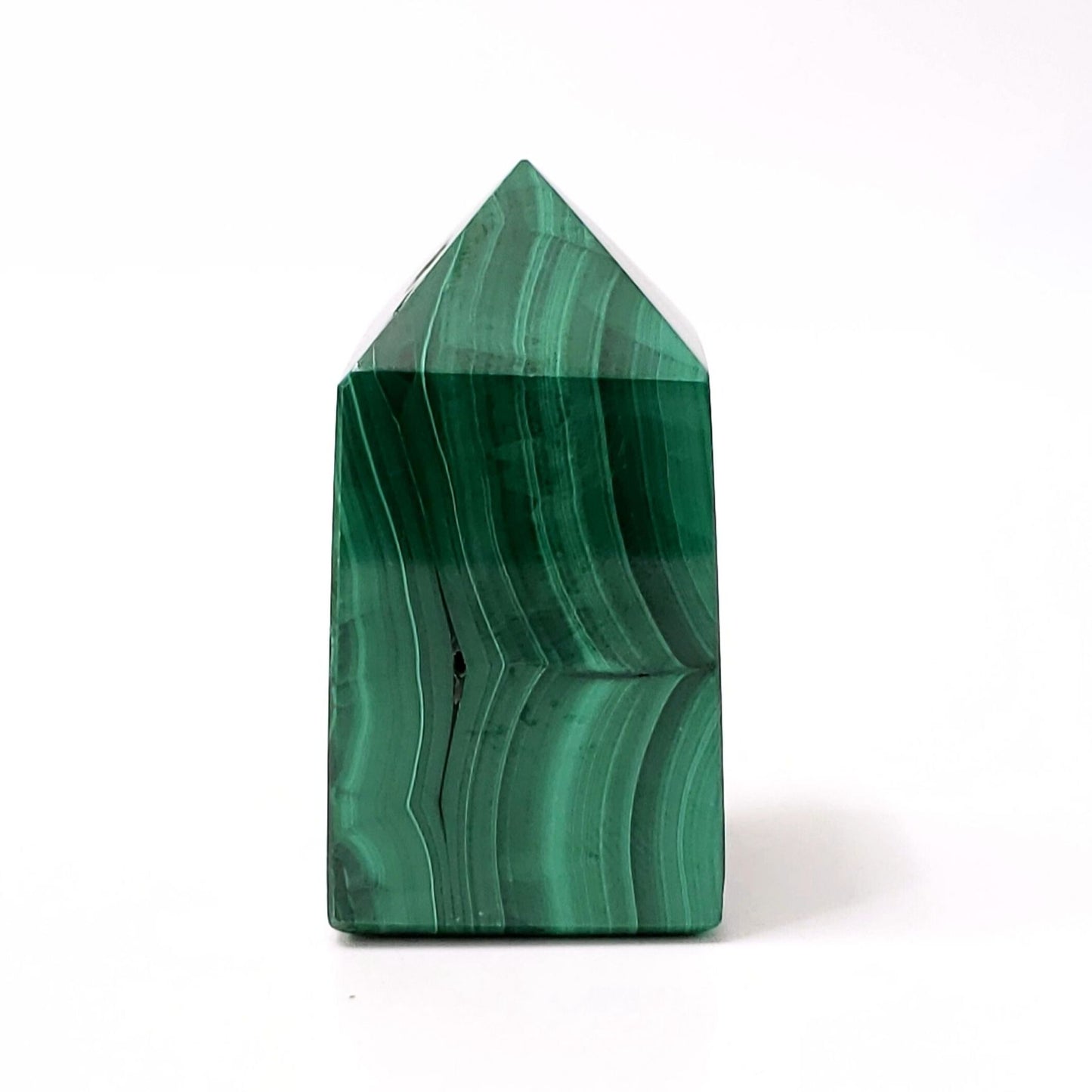 Malachite Crystal Point for Emotional Healing, Protection & Transformation