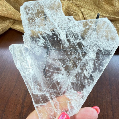 Natural Selenite Sheet | Crystal for Cleansing, Clarity and Calm