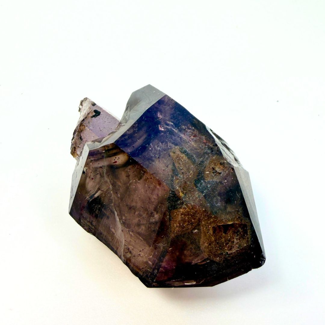 Deep Smoky Shangaan Amethyst Scepter with Phantoms