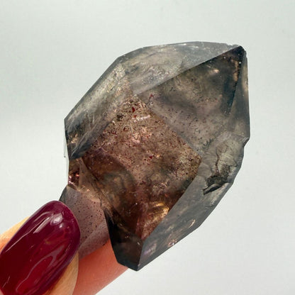 Deep Smoky Shangaan Amethyst Scepter with Phantoms