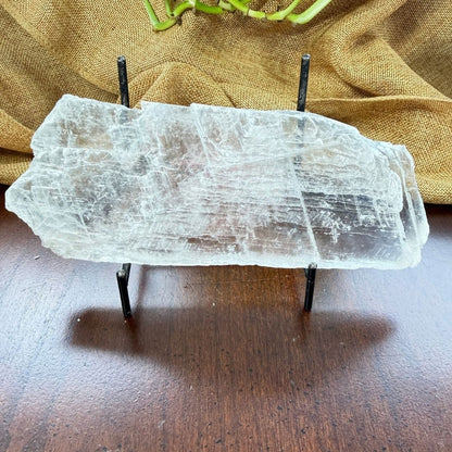 Raw Selenite Slab | Natural Crystal for Cleansing &amp; Charging