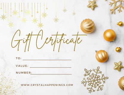 Crystal Gift Card – Instant Electronic Gift Certificate