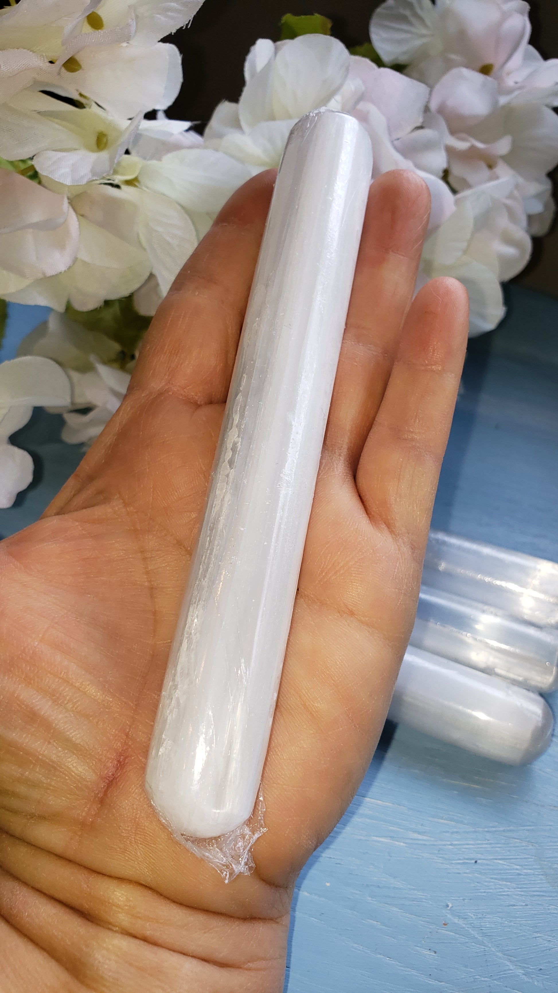 Selenite Wand - 6 inch Polished Wand - Crystal Happenings