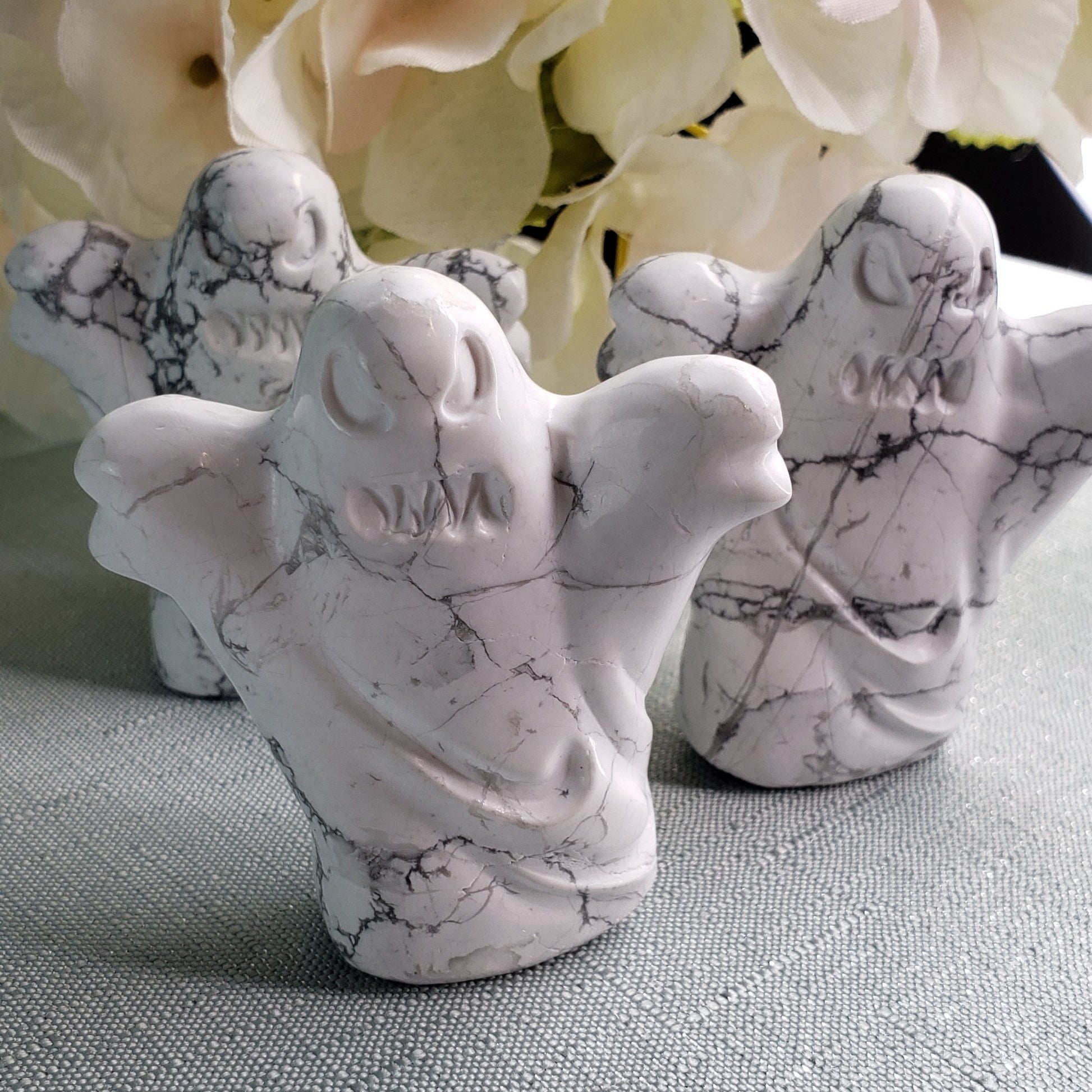 White Howlite - Spooky Ghost 1 - Crystal Happenings