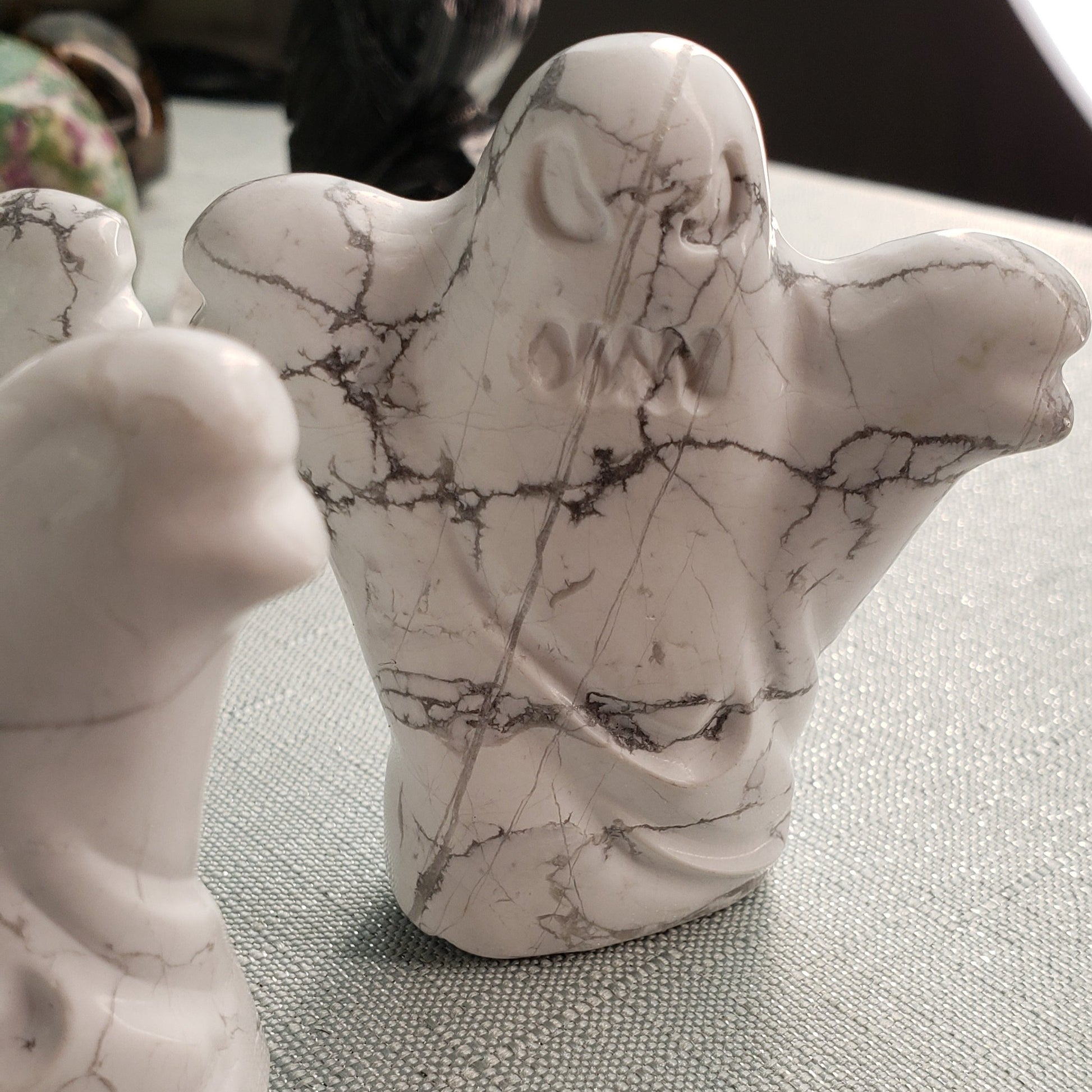 White Howlite - Spooky Ghost 1 - Crystal Happenings
