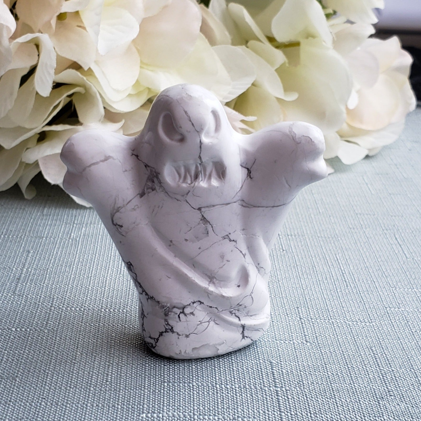 White Howlite - Spooky Ghost 1 - Crystal Happenings