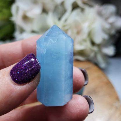 Aquamarine Mini Point - High Quality - Crystal Happenings