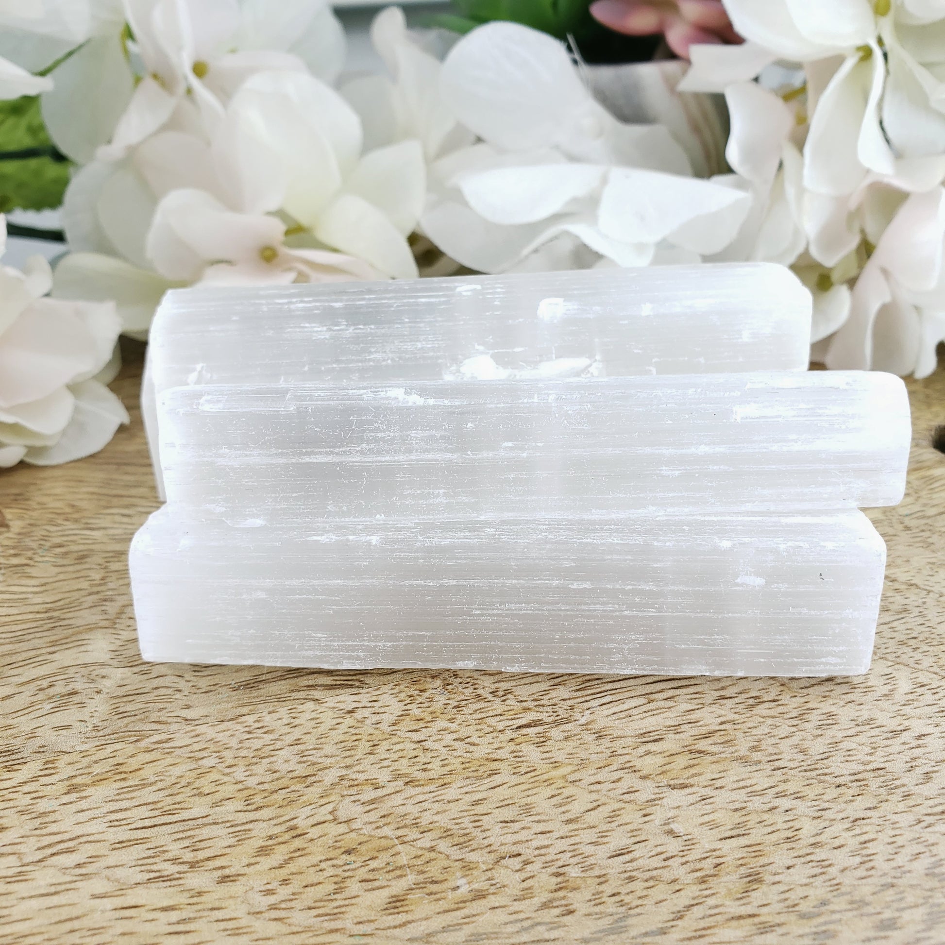 4 inch Raw Selenite Stick/Wand - Crystal Happenings