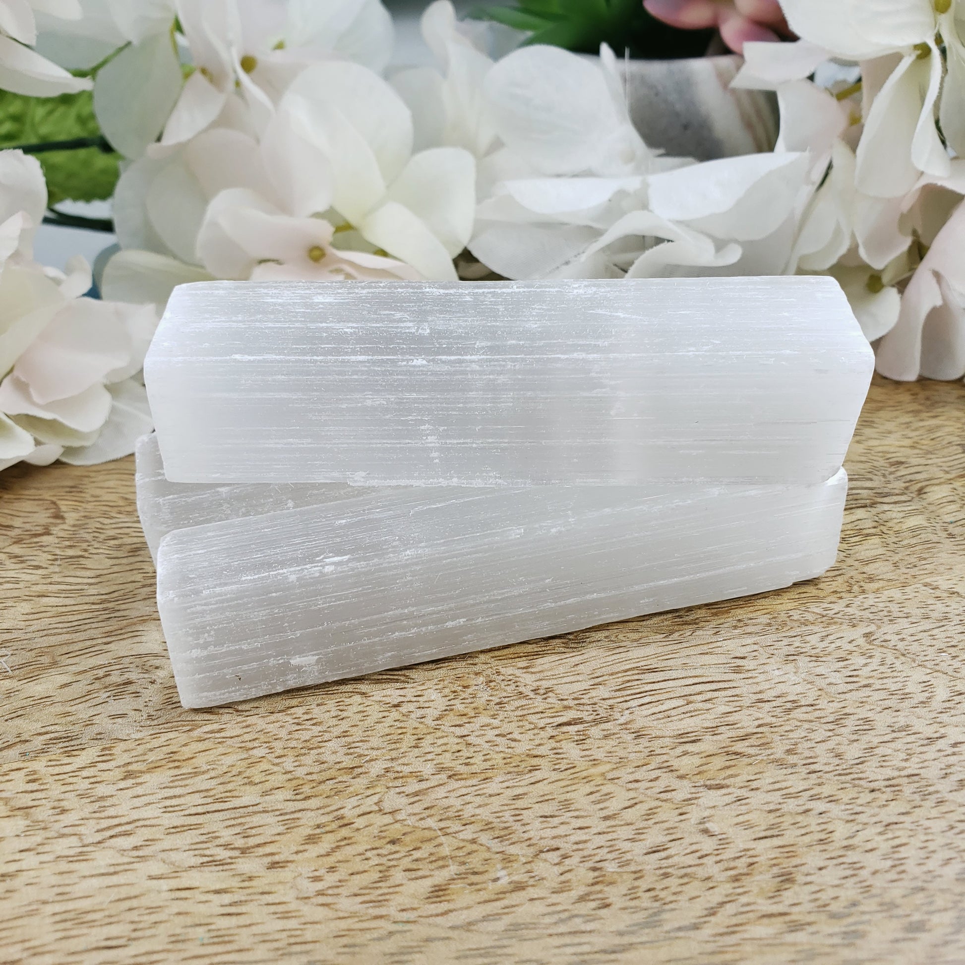4 inch Raw Selenite Stick/Wand - Crystal Happenings