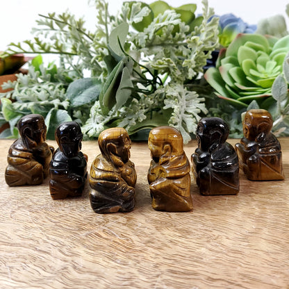 Tiger Eye Crystal Buddha - Crystal Happenings