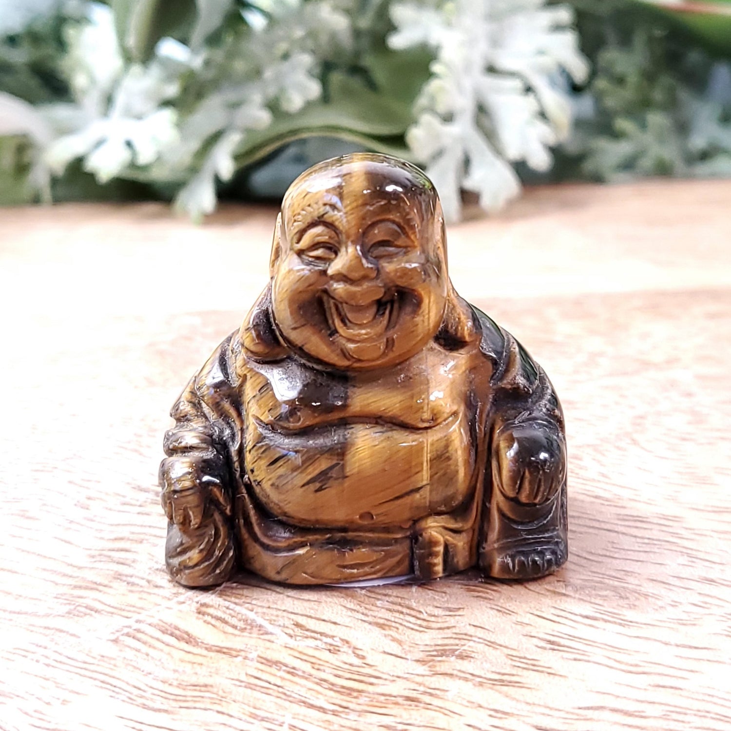 Tiger Eye Crystal Buddha - Crystal Happenings