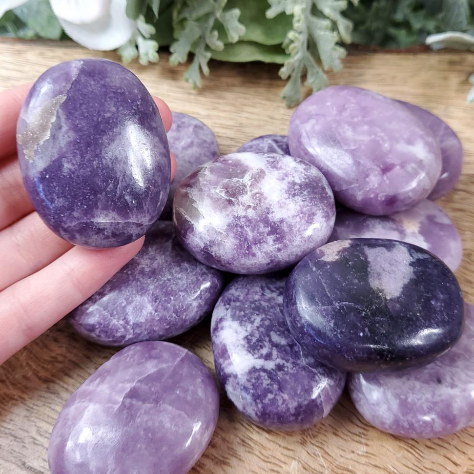 Lepidolite Soap Stone - Crystal Happenings