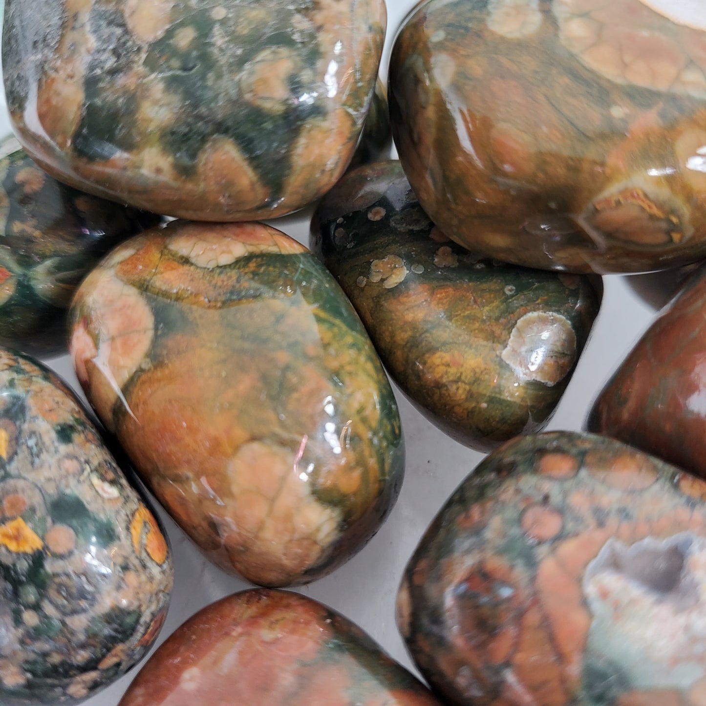 Rhyolite Tumbled Stone - Crystal Happenings