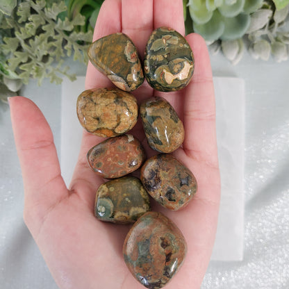 Rhyolite Tumbled Stone - Crystal Happenings