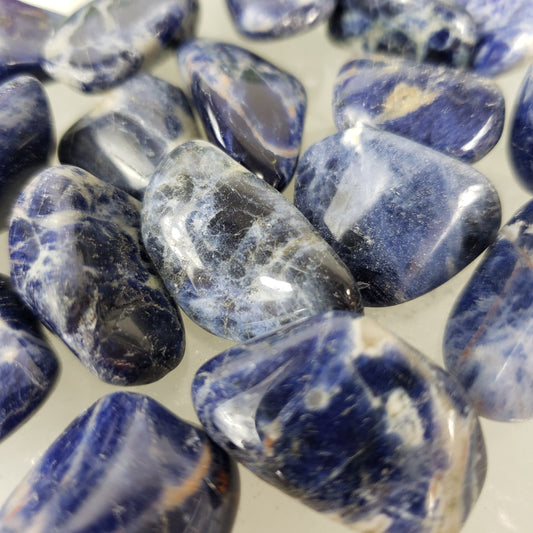 Sodalite Tumbled Stones - Crystal Happenings
