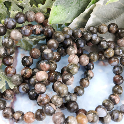 Que Sera 8mm Beaded Stretch Bracelet - Crystal Happenings