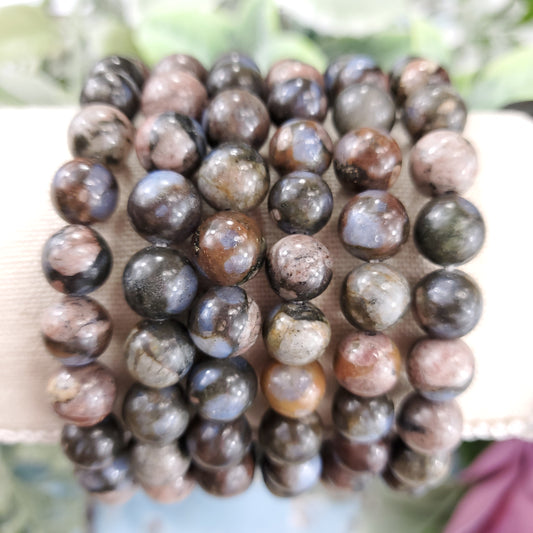 Que Sera 8mm Beaded Stretch Bracelet - Crystal Happenings