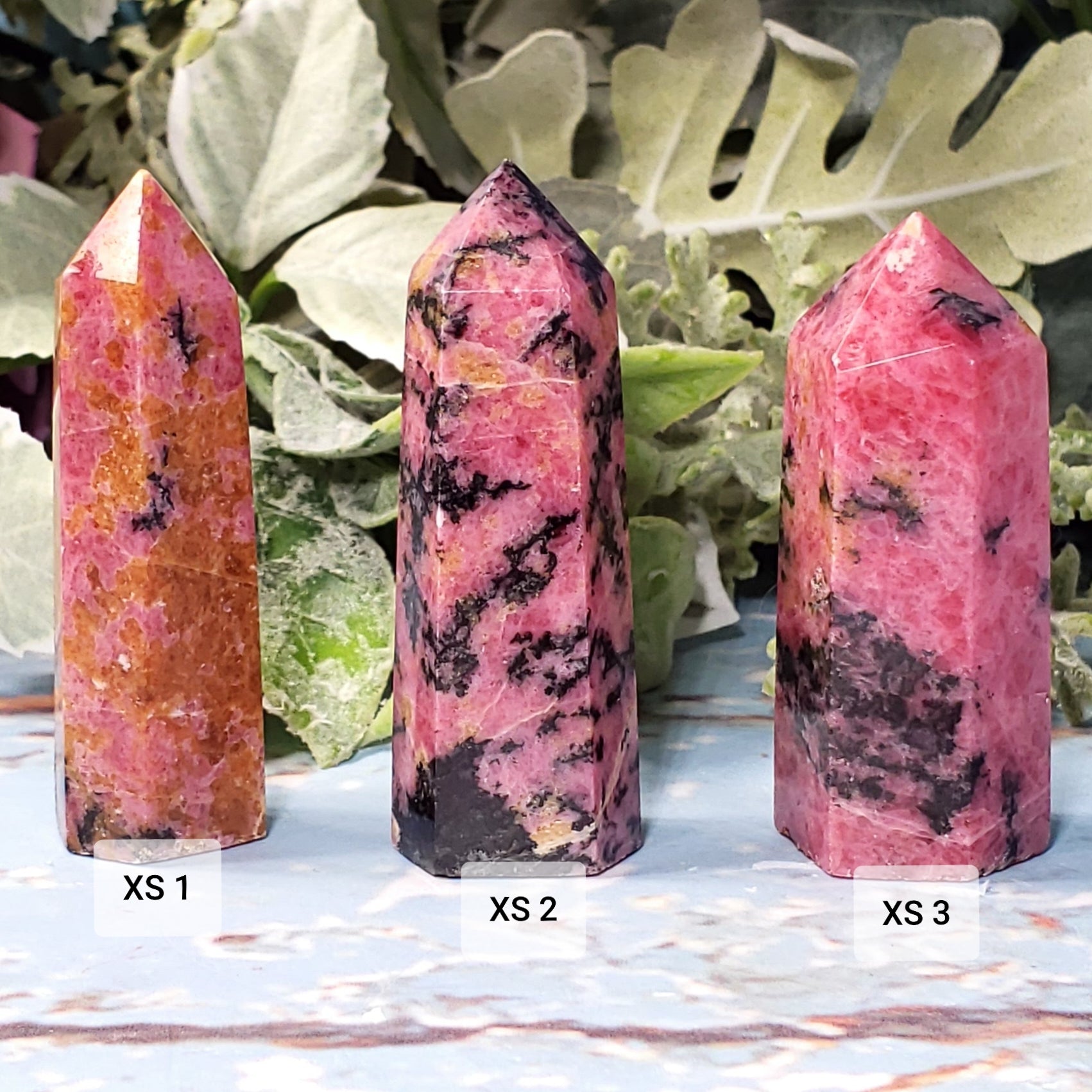 Rhodonite Points - Crystal Happenings