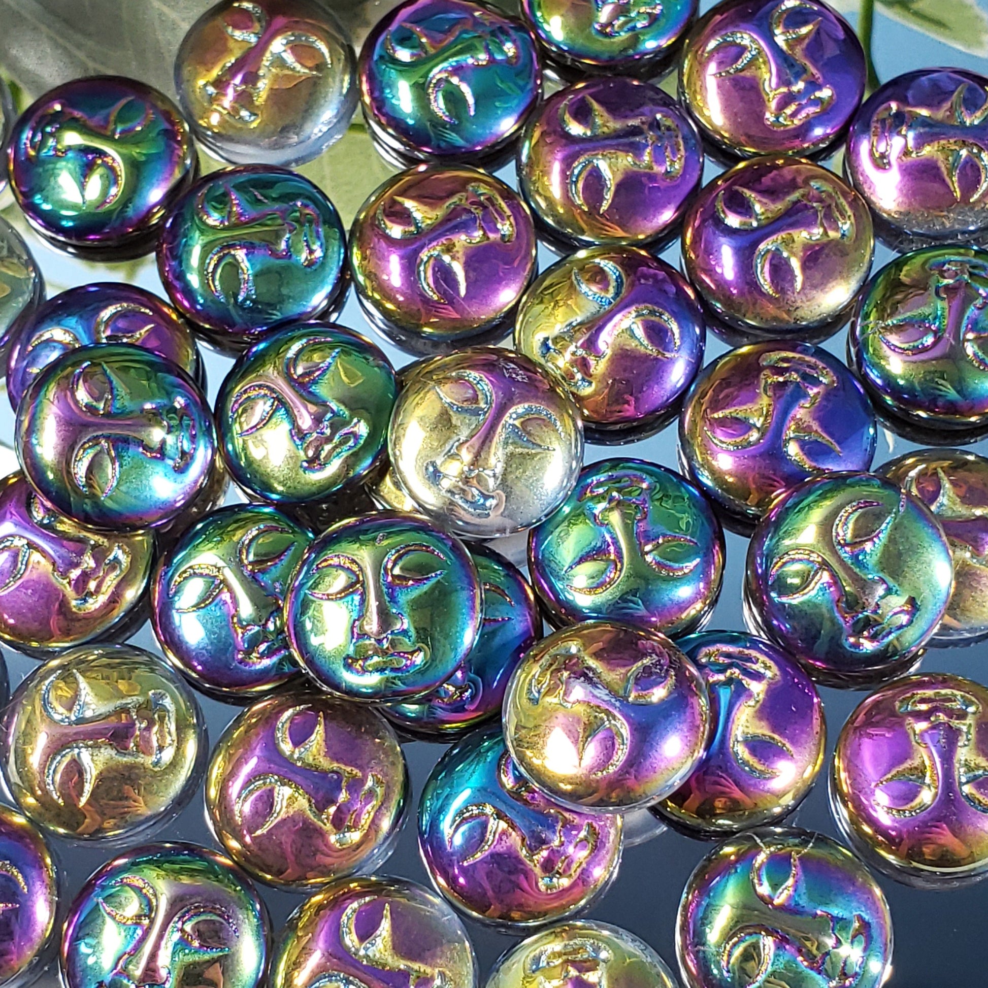 Titanium Quartz Goddess Moon Face - Crystal Happenings