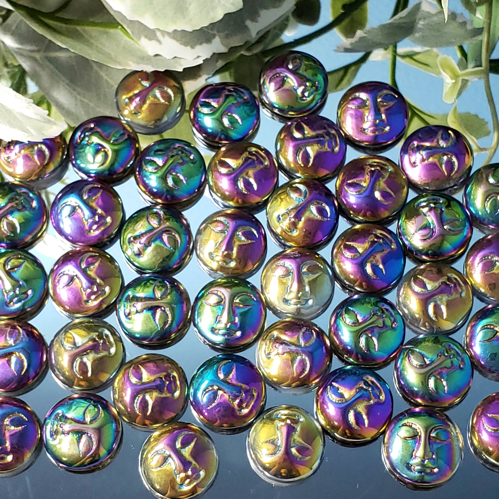 Titanium Quartz Goddess Moon Face - Crystal Happenings
