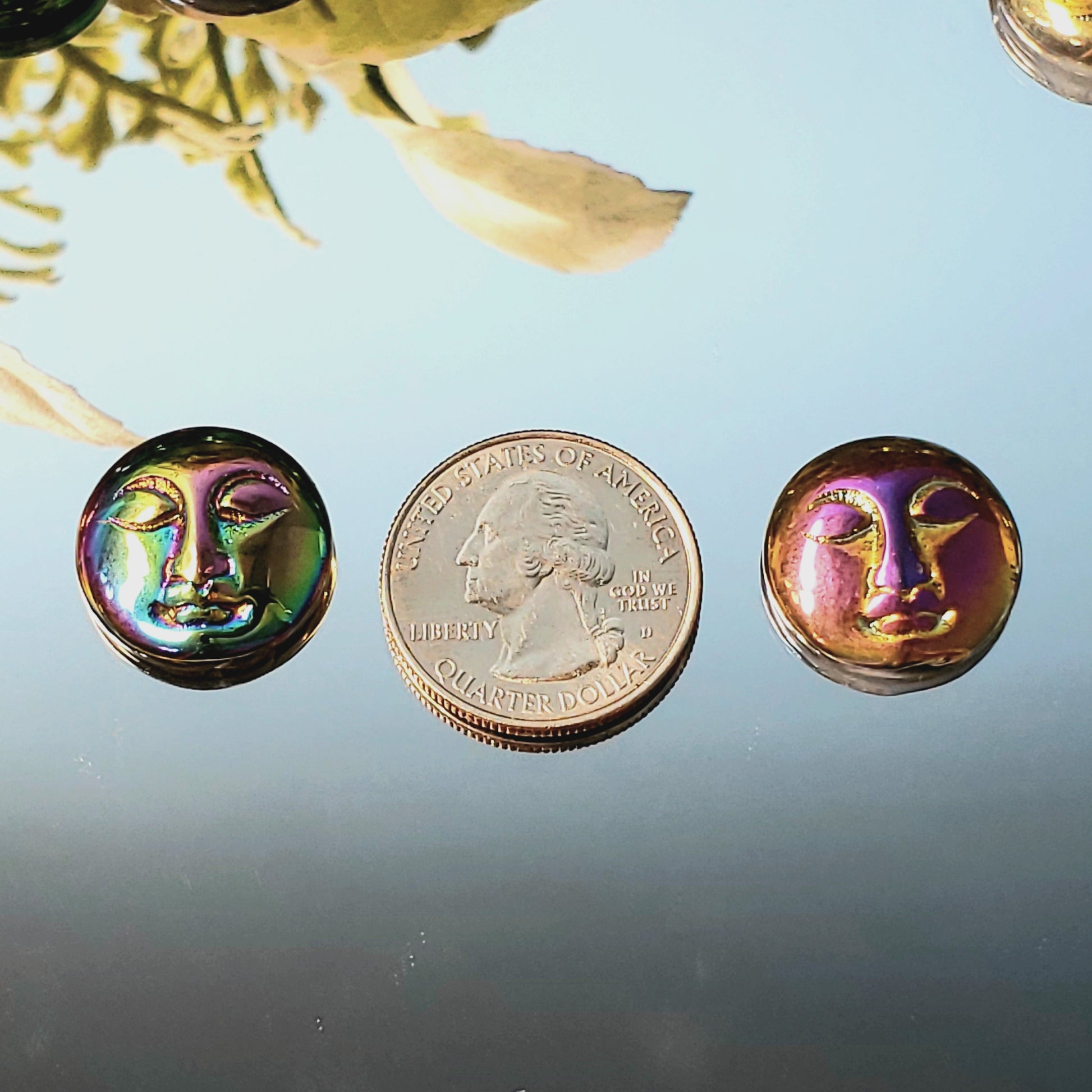Titanium Quartz Goddess Moon Face - Crystal Happenings